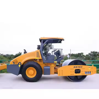 Compacteur à tambour vibrant simple ORIEMAC XS163J officiel de 20 tonnes avec moteur et pompe, machine de compactage haute efficacité