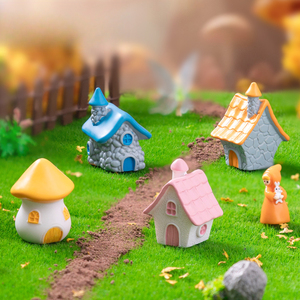 All'ingrosso Micro paesaggio creativo mucchio di pietra retrò casa fungo piccola casa giardinaggio paesaggio ornamento decorativo - Product Image 2