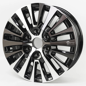 Jantes Flow Forming <span class=keywords><strong>16</strong></span>-17 <span class=keywords><strong>pouces</strong></span> 6x130 noires avec face usinée pour Hiace Crown Camry RAV4 Corolla - Product Image 2