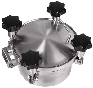 S304 316L tanque sanitário redondo bueiro quadrado bueiro de aço inoxidável bueiro tampa - Product Image 3