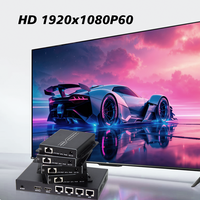 150M 1x4 HDMI Splitter Extender 1080P60 sur câble Cat6 HD 1 en 4 sorties 1 émetteur à 4 récepteurs