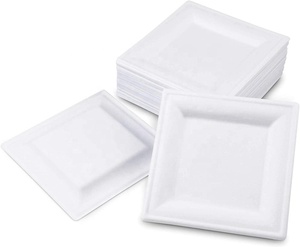 <span class=keywords><strong>Assiette</strong></span> en papier bon marché <span class=keywords><strong>Assiette</strong></span> en papier carrée jetable de qualité alimentaire pour le déjeuner - Product Image 2