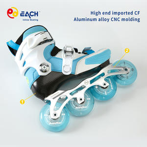 Popular Profissional Inline Speed Racing Patins Saudável Chassis De Alumínio E Liga De Carbono Elegante Design Ajustável Rolo - Product Image 4