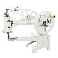 Machine à coudre motorisée à point noué à cylindre pour réparation de chaussures, avec double tension (220V/110V) et garantie d'un an