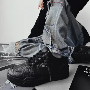 Niche tasarım Harajuku Hong Kong tarzı ekmek ayakkabı rahat yeni ulusal gelgit marka eski ayakkabı spor beyaz sneakers