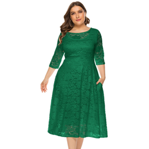 green emerald velvet dress One-Shoulder Midi Semi-Formal Dress Black / 00 main image 1