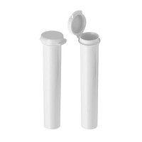 Emballage en rouleau personnalisable avec logo, en tube plastique, en PET de qualité alimentaire, étanche à l'humidité, avec couvercle à clapet pour cigarettes