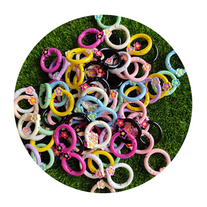 En vrac 100 pièces/lot 27MM coloré printemps O anneaux Snap Clip crochets porte-clés boucle pour sac à main lanière artisanat fabrication de bijoux bricolage - Product Image 5