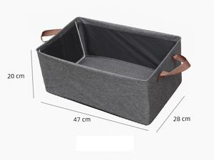 Collapsible Cationic Fabric Shelf Storage Baskets <b>Bins</b> with Metal Frame for Closet Organizing - Product Image 2