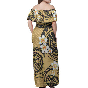Jupe longue moulante élégante 2026 pour usage quotidien, vente en gros, marque privée, motif fleurs de Plumeria longues à l'épaule style <span class=keywords><strong>Tahiti</strong></span>, longueur ras du sol, usage quotidien - Product Image 2