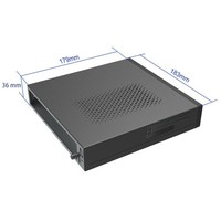 N500 Thin Mini ITX Chassis 1L Design Chassis Solution d'alimentation externe Support VESA Mount 35W ou 65 CPU Cooler 2 USB Type C