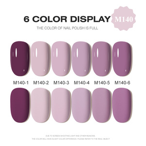 AILANUO Ensemble de vernis à ongles en gel personnalisé Fabricant par lots de lampes Uv Soak Off facile Kit de vernis à ongles en gel 6 couleurs hautement pigmentés avec logo - Product Image 2