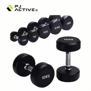 PINJIAN Haltères Ronds en Fonte de Haute Qualité avec Logo Personnalisé 2,5-50KG, Caoutchouc Noir pour Salle de Sport ou Entraînement à Domicile - Product Image 1