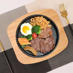 Plateaux de service en bois de forme irrégulière, en bois massif, isolés pour casseroles, usage restaurant - Product Image 3