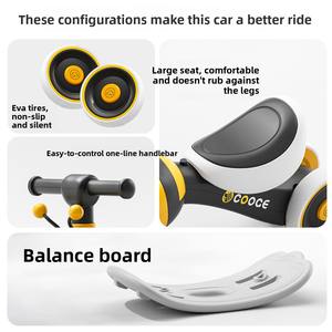 Juguete 2 en 1 con Diseño de Abeja: Caballito Balancín y Coche Deslizante, Bicicleta de Equilibrio para Niños de 2 a 7 Años - Product Image 4