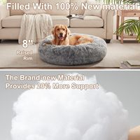 Vente en gros d'accessoires pour animaux de compagnie, lits en velours luxueux et mignons, fabriqués en Chine, personnalisables pour chats et chiens d'intérieur
