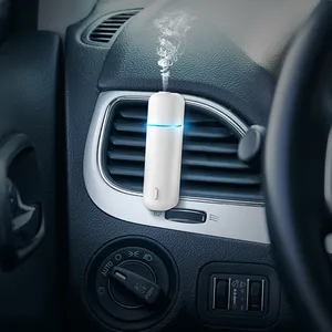 SCENTA Electric Ultrasonic Waterless Car Aroma Essential Oil Diffuser Custom USB Rechargeable Car Air Scent Diffuser Machine