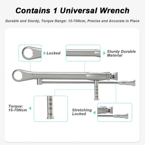 Kit de réparation d'<span class=keywords><strong>implants</strong></span> dentaires, tournevis à couple pour blanchiment des dents, clé dynamométrique, kit prothétique, 15-70 Ncm, tournevis à cliquet, outil de réparation d'<span class=keywords><strong>implants</strong></span> dentaires - Product Image 4