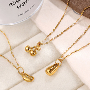 Colgante de acero inoxidable chapado en oro de formas variadas para la fabricación de collares, accesorios de joyería DIY, tamaño mediano PJ172-PJ185 - Product Image 2