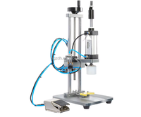 Machine de capsulage pneumatique semi-automatique HANSEN pour parfums, scelleuse de bouteilles cosmétiques en plastique, 220V, facile à utiliser, garantie 1 an
