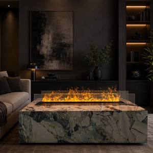 <span class=keywords><strong>Chimenea</strong></span> Eléctrica de Vapor de Agua Personalizada de Tamaño Pequeño (40, <span class=keywords><strong>50</strong></span>, 60 <span class=keywords><strong>cm</strong></span>) con Control Remoto por Aplicación y Efecto 3D - Product Image 2