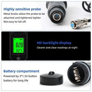 Temperatur des Messgeräts für gelösten Sauerstoff Wasser qualität DO-<span class=keywords><strong>Tester</strong></span> Aquakultur analysator - Product Image 6