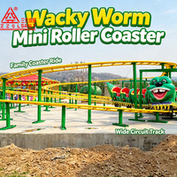 Mini-montagnes russes modernes, nouveau design, manèges de parc d'attractions excitants, utilisation intérieure et extérieure pour centres commerciaux, matériau en acier
