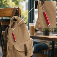 Vente en gros directe usine : Porte-clés lampe torche LED à projection, avec capuchon métallique et chaîne à billes, couleur personnalisable, pour cadeau en gros