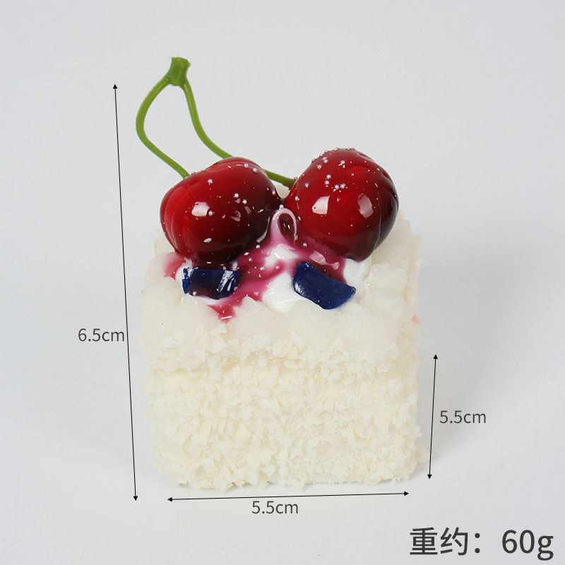 Square coconut cake-white