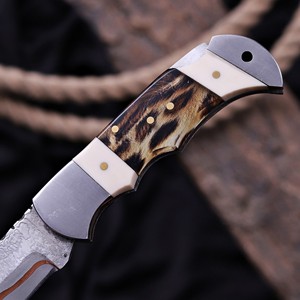Cuchillo plegable de acero inoxidable 440 C con orientación de mano ajustable - Product Image 3