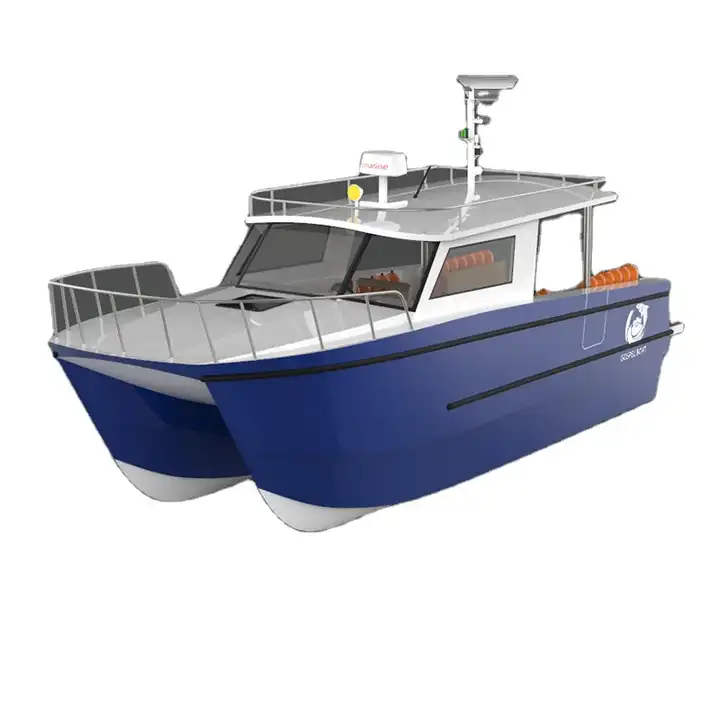 7m-10m Aluminum Catamaran fishing boat for