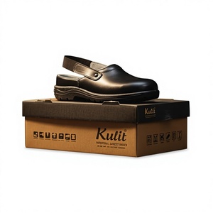 Zapatos de seguridad de cuero genuino premium para hombre, diseño con cordones, ajuste cómodo, suela resistente, uso diario industrial. - Product Image 1