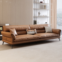 Canapé de réception de bureau style chinois moderne pour appartement, espace VIP professionnel, canapé de bureau en cuir avec table basse intégrée