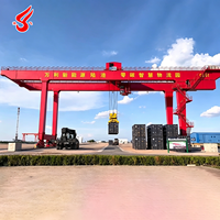 Grue portuaire à portique sur rail pour conteneurs de 20 et 40 pieds, conçue par un fournisseur chinois, avec capacités de 40, 35, 50 et 65 tonnes