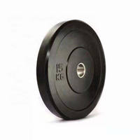 Disques de poids en caoutchouc pour usage commercial en salle de sport, pour haltères et manches d'haltères - Antidérapants, durables, options de 5 kg à 25 kg