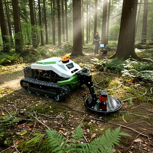 Livraison Gratuite CE EPA Tondeuse Industrielle Télécommandée sur Chenilles 900mm Moteur 608cc Coupe-Herbe pour Pentes Poignée Télescopique Sans Fil - Product Image 1