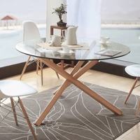 Morden Verre trempé rond de haute qualité pour table basse Table décorative en verre