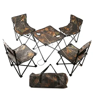 イベント用の快適なアウトドアキャンプポータブル折りたたみテーブルと椅子