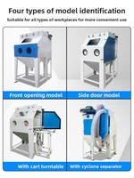 Petite machine de sablage manuelle industrielle haute pression - Élimination de la rouille, rénovation de surface, élimination des taches d'oxyde, sablage par billes