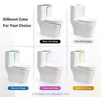 Nouvel Arrivage Articles Sanitaires Intelligents Toilette Forme Oeuf Automatique WC Siège Chauffage Inodoro Montage au Sol S-Trap Électronique Intelligent
