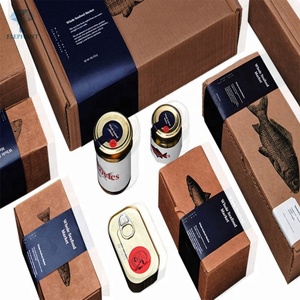 Custom Logo Made Standard Kraft Paper Fish Delivery Seafood Packaging Shipping <b>Box</b> - Product Image 5