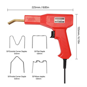 Máquina de <span class=keywords><strong>soldar</strong></span> DIY, soldador de plástico <span class=keywords><strong>para</strong></span> reparación de parachoques de coche <span class=keywords><strong>para</strong></span> Parachoques/Kayak/reparaciones de productos de plástico, <span class=keywords><strong>Kit</strong></span> de pistola de soldadura de grapas calientes 200/600 - Product Image 1