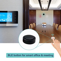 Étiquette programmable uuid SCiE5 avec remplacement facile de la batterie, bouton poussoir programmable avec buzzer SOS