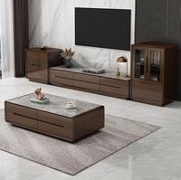 Soporte de TV de Estilo Simple Premium con Almacenamiento, Mueble de TV Moderno y Lujoso para Sala de Estar