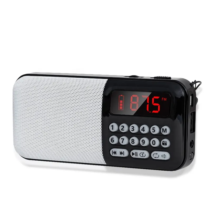 Receptor universal de rádio fm, mini rádio fm, suporte portátil para cartão tf