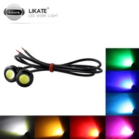 Lkt 18mm Voiture Auto Moto Étanche 1.5W 3W 6W COB A MENÉ la lumière courante de jour 12v aigle yeux LED lumière