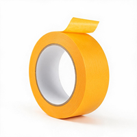 Ruban adhésif washi haute température, résistant à la chaleur, jaune, sans résidu, facile à déchirer, pour travaux de peinture et de pulvérisation