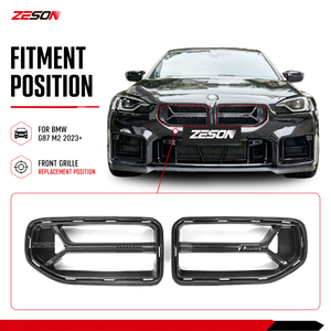 Calandre avant en fibre de carbone sèche style CS-B pour <span class=keywords><strong>BMW</strong></span> M2 G87 Coupé 2023+ - Product Image 5