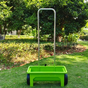 Durevole spargitore di semi spinti a mano 12L spalmatore di <span class=keywords><strong>erba</strong></span> da <span class=keywords><strong>prato</strong></span> con ruote per lavori di semina all'aperto - Product Image 6