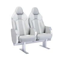 Siège de bateau multiplace simple personnalisé gris siège de bateau double réglable de luxe siège de passager de bus marin pour bateau